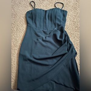 Winsdor corset dress in hunter green size medium (brand new with tags)